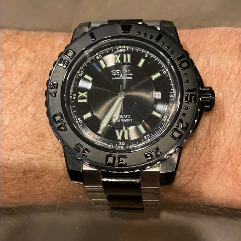 Gevril NWOT Seacloud Stainless Steel Bracelet Watc